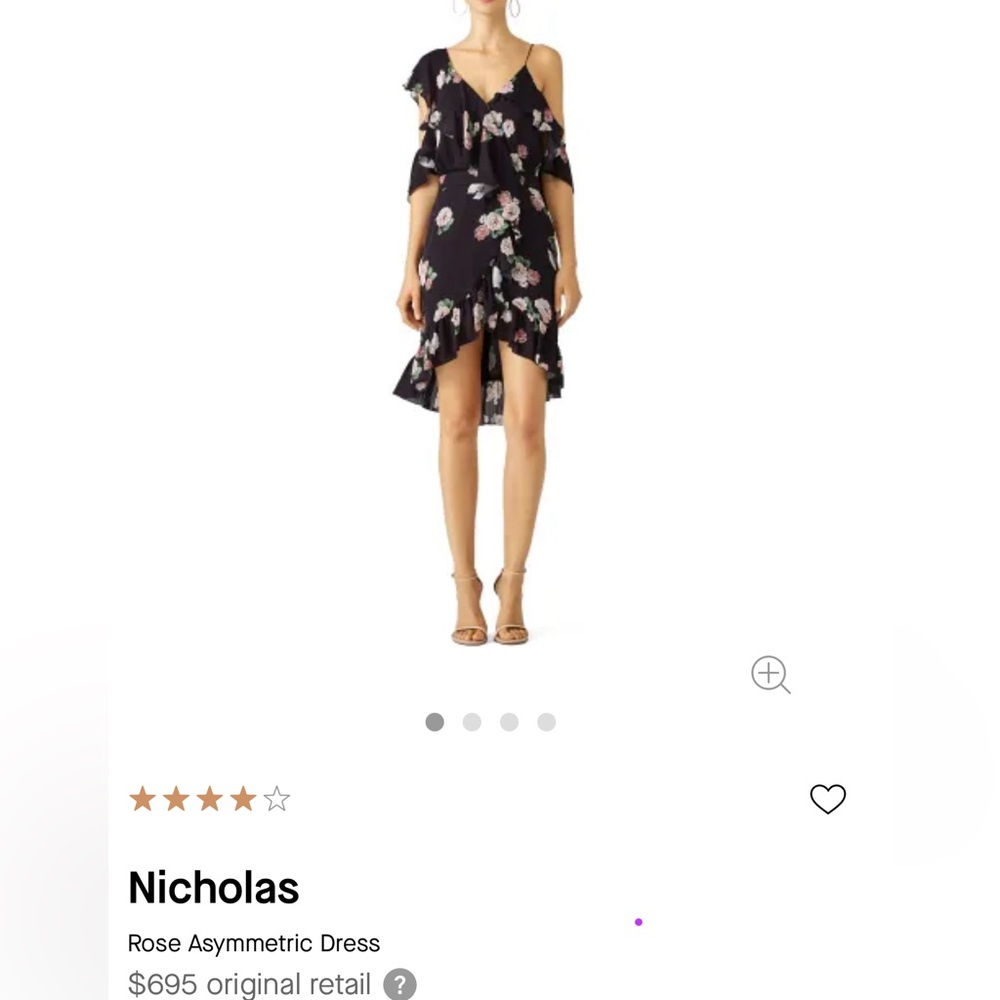 Nicholas Faux Wrap floral dress // Size 8